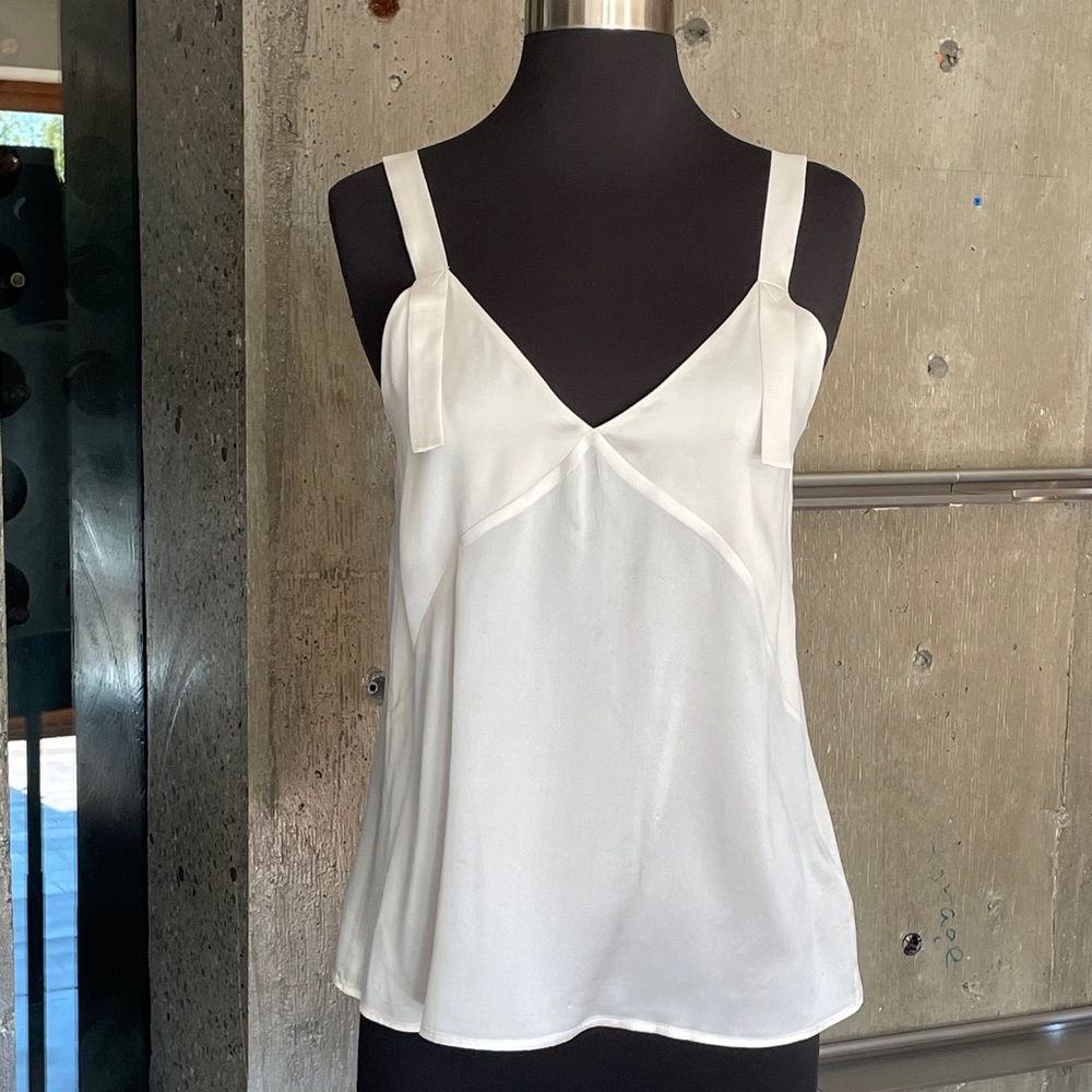 Anine Bing Ivory Silk Camisole
